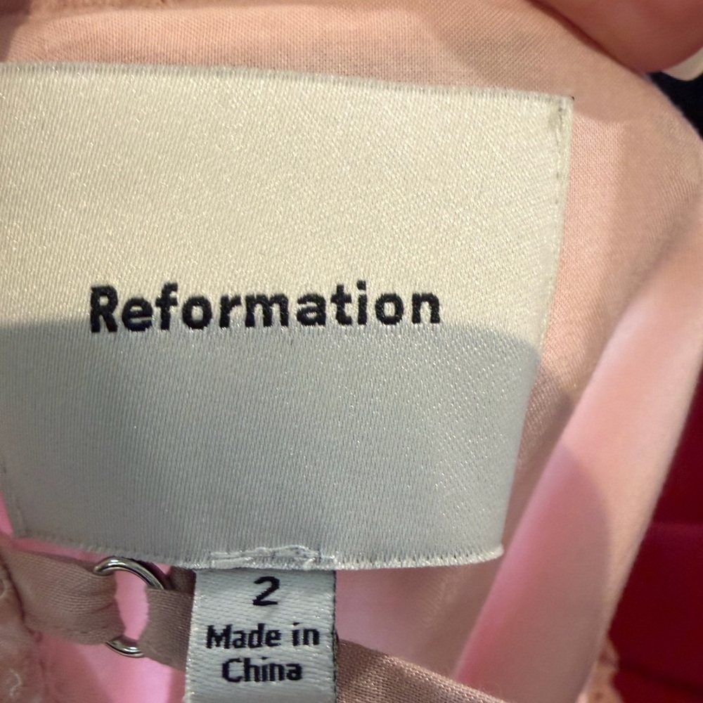 Reformation Marquette Dress - Rose Quartz - Size 2 - Gorgeous!!! 🌸💗🩰 Sold out! - Picture 7 of 9